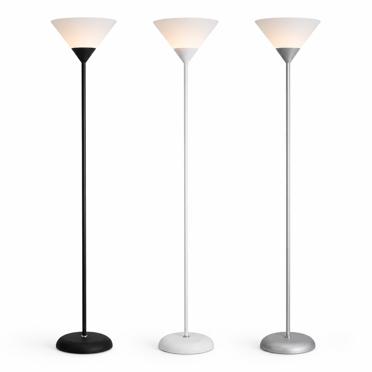 Modern Uplight Floor Lamp – Minimal Standing Lamp w/ Soft Ambient Glow