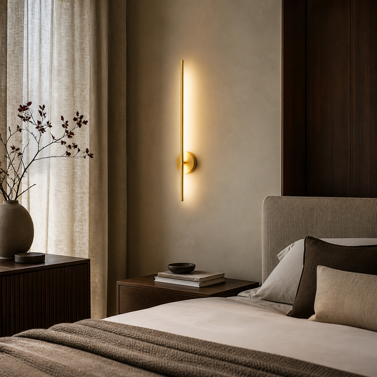 Dimmable LED Wall Sconce – Rechargeable Wall Light w/ Remote Control