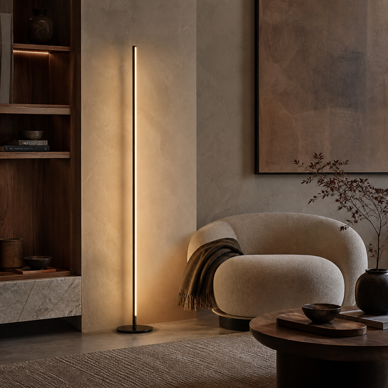 Premium Linear LED Floor Lamp – Modern Standing Light