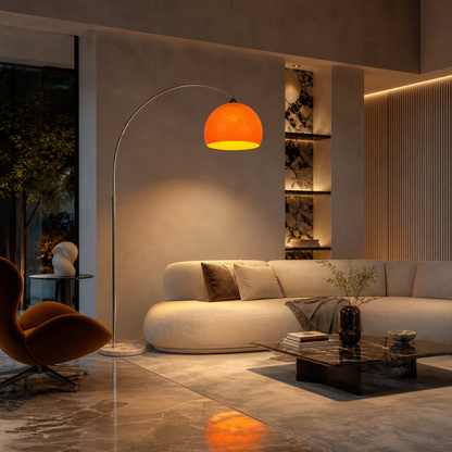 Adjustable Arc Floor Lamp – Modern Dome Standing Light