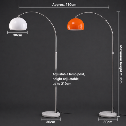Adjustable Arc Floor Lamp – Modern Dome Standing Light