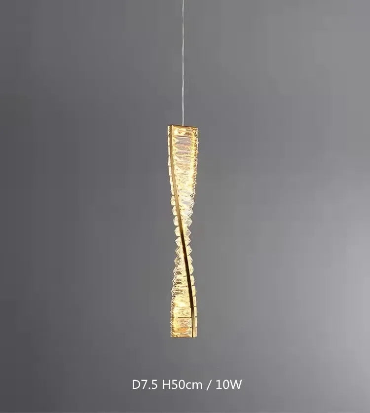 Luxury Crystal Gold Metal Wall Lamp - Modern Irregular LED Wall Light for Villa, Hotel Corridor & Bedside Decor