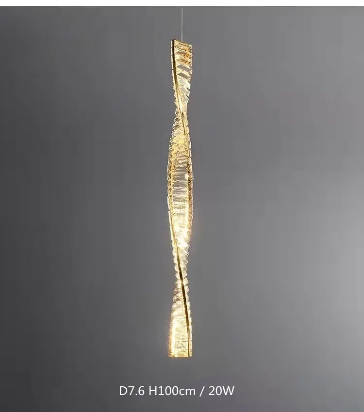 Luxury Crystal Gold Metal Wall Lamp - Modern Irregular LED Wall Light for Villa, Hotel Corridor & Bedside Decor
