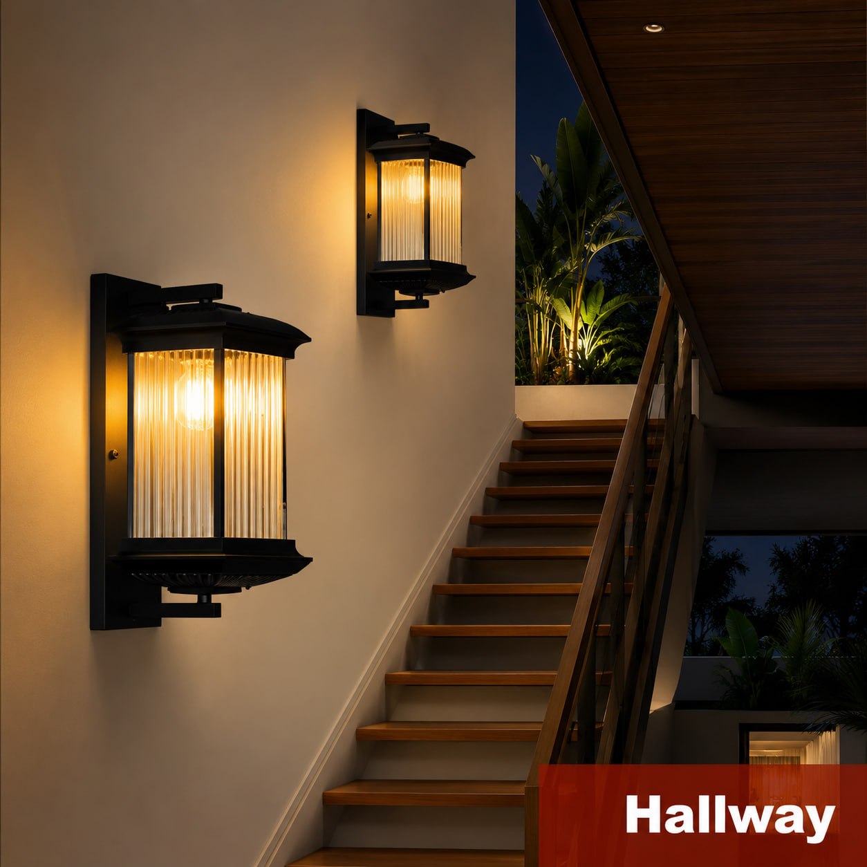Outdoor Wall Lantern – Waterproof LED Porch Light for Garden, Patio & Villa Exterior