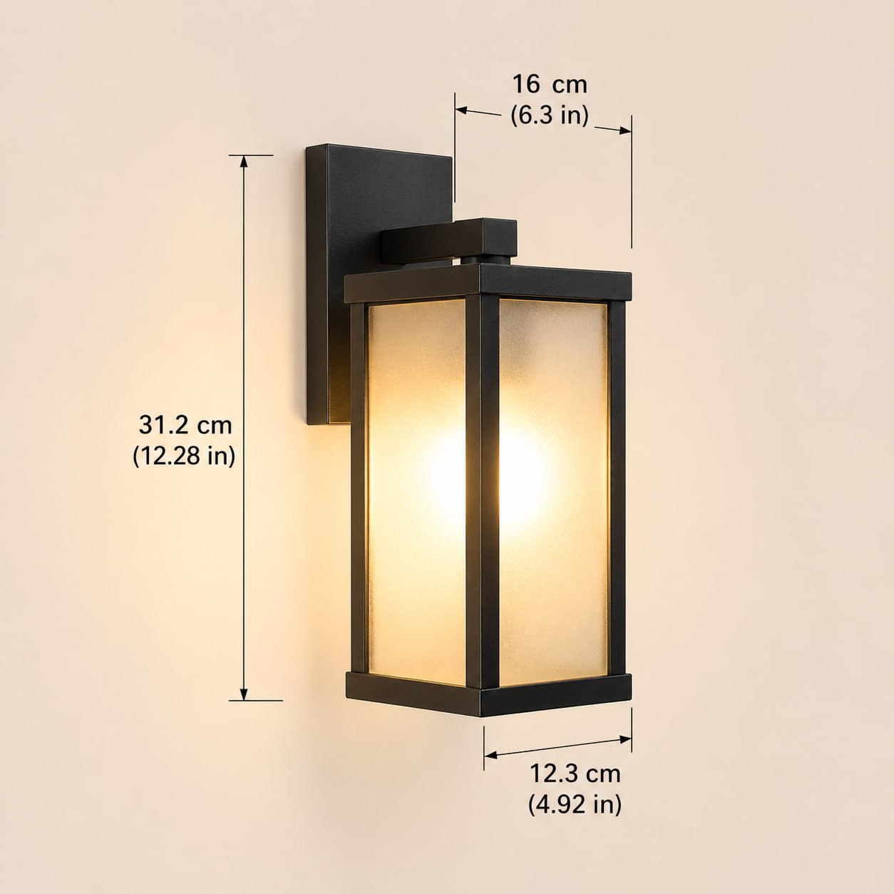 Outdoor Wall Lantern – Waterproof LED Porch Light for Garden, Patio & Villa Exterior